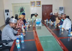 Read more about the article Governor of Borno State meets with MTN officials at Borno Liaison Office in Abuja.