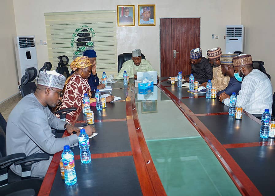 You are currently viewing Governor of Borno State meets with MTN officials at Borno Liaison Office in Abuja.